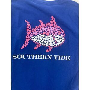 Southern Tide Front Pocket Back Logo Cotton T-Shirt XXS